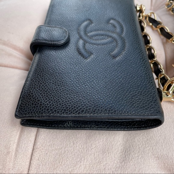Chanel 90s Caviar CC Wallet on Chain - Picture 5 of 14